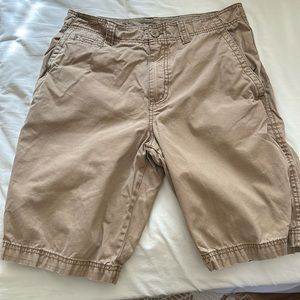 EUC Faded Glory twill shorts, size 30 waist